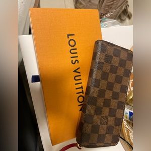 Louis Vuitton clemence wallet DAMIER EBENE